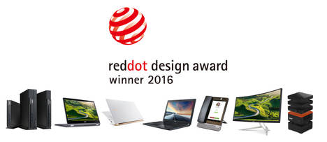 Acer recibe 7 premios Red Dot Product Design en 2016