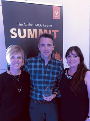 GTI recibe de la mano de Adobe el premio al distribuidor Educativo 2019