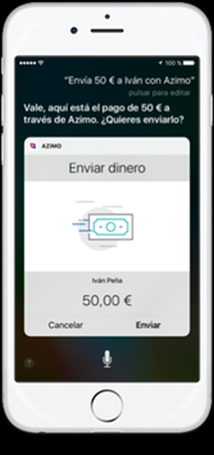 Envía dinero a través de Siri con Azimo