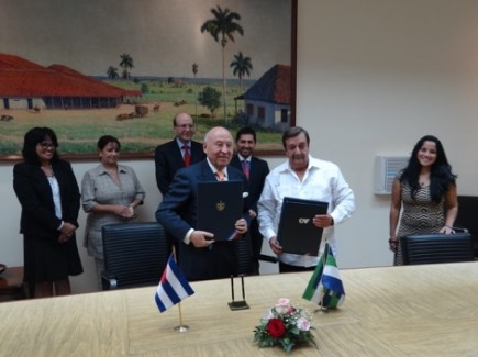 CAF y Cuba firman primer acuerdo de entendimiento para establecer una agenda conjunta de trabajo