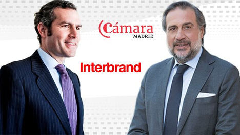 El presidente de la Cámara de Madrid, Ángel Asensio y Gonzalo Brujó, presidente global del grupo Interbrand.