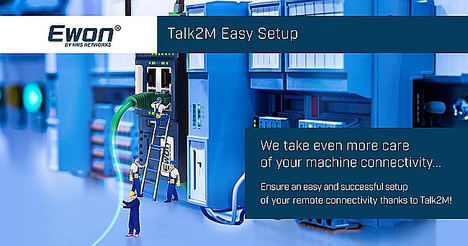 Talk2M Easy Setup hace que la conectividad de los equipos industriales sea más fácil