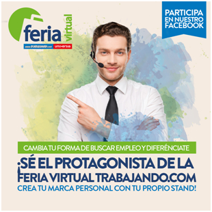 Tres profesionales potenciarán su marca personal con un stand propio en la Feria Virtual Trabajando.com