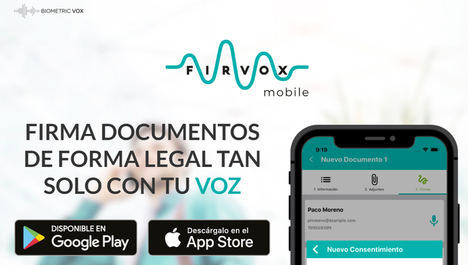 Biometric Vox lanza una app para firmar documentos y contratos con la voz desde el móvil