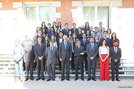 Foto Grupo recepción Casa Real 2018.
