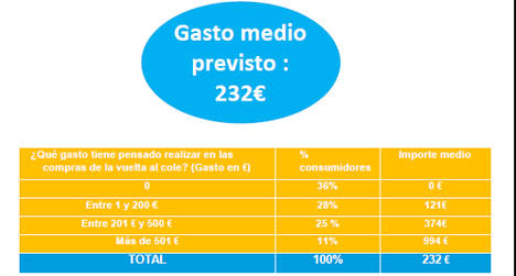 Previsión de gasto medio. Fuente: Encuesta Cetelem-Investmarket.