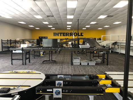 En Interroll Atlanta hay más espacio total disponible, y se han añadido instalaciones de exposición y de formación a la primera planta.