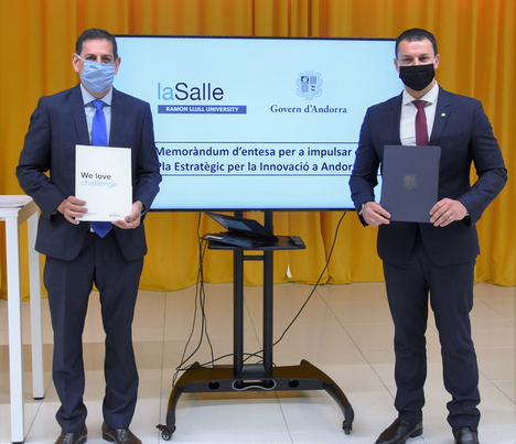 La Salle-URL y el Gobierno de Andorra firman un acuerdo para impulsar la innovación en el Principado