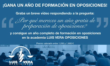 La franquicia Luis Vera Oposiciones regala un año de formación en Oposiciones