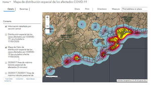 La Universidad de Málaga y Esri elaboran mapas para ubicar las zonas con mayor riesgo de contagio por COVID-19 en la provincia