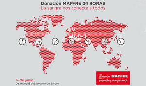 24 horas donando sangre: así se comprometerá MAPFRE en el día mundial del donante de sangre