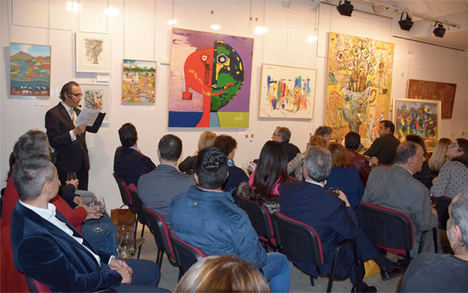 La clausura de la exposición Nicaragua, Arte Actual, en la sala Gonzalo de Berceo del Centro Riojano de Madrid.