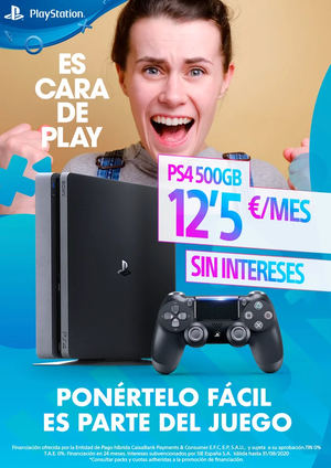 Ponértelo fácil es parte del juego, hazte con tu PS4 en 24 meses sin intereses