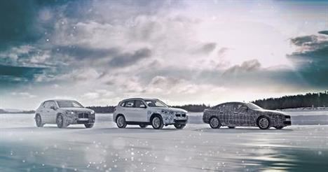 BMW iX3, i4 y iNEXT en pruebas en el Círculo Polar Ártico