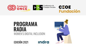 Abierta la convocatoria del Programa Radia, edición Indra 21/22, de formación tecnológica para mujeres con discapacidad