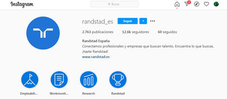 Randstad ayudará a los trabajadores a través de Instagram a aumentar las posibilidades de encontrar empleo en la nueva normalidad