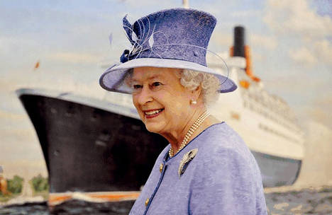 Cunard Line homenajea a la reina Isabel II como anfitriona de la compañía