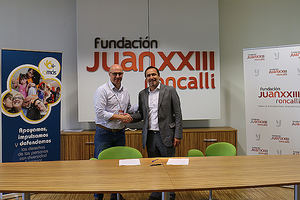 La Fundación Juan XXIII Roncalli firma un acuerdo de colaboración con la Fundación Amás Social para impulsar un modelo integral de intervención con personas mayores con discapacidad intelectual