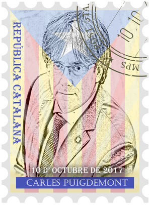 Se subasta el primer sello digital NFT conmemorativo de la proclamación de la repúplica catalana de 2017