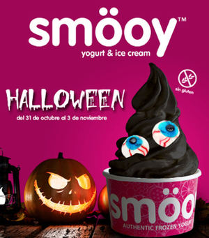 smöoy sorprende con una tarrina edición especial para el Día de Halloween de helado negro