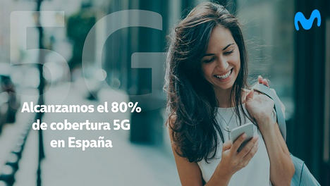 Telefónica alcanza el 80% de cobertura de población 5G en España durante el primer trimestre del año