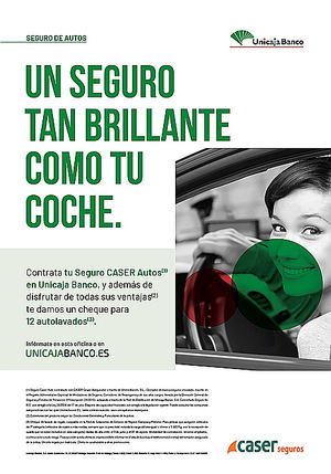 Unicaja Banco comercializa un seguro de automóvil que ofrece al cliente un coche similar al suyo si este es declarado siniestro total